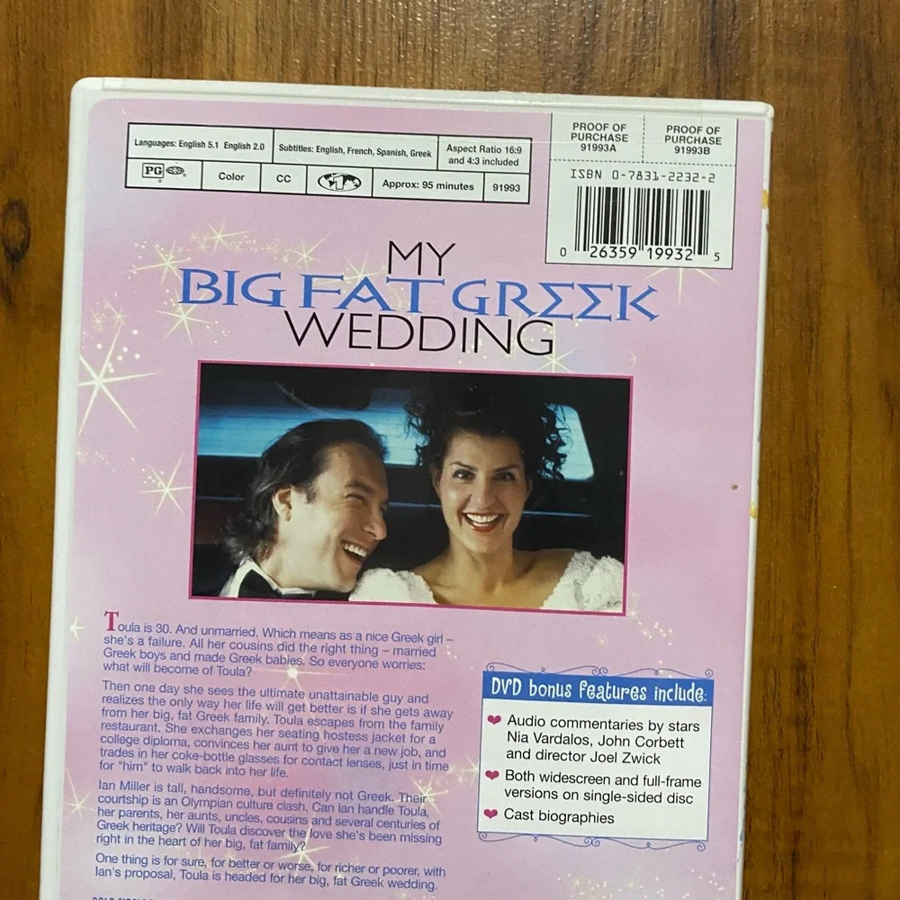 My Big Fat Greek Wedding Movie DVD 📀 - Picture 6 of 14